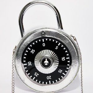(ISO) Dolls Kill Locked Down Crossbody Bag. Round Padlock Purse. Lock Purse.